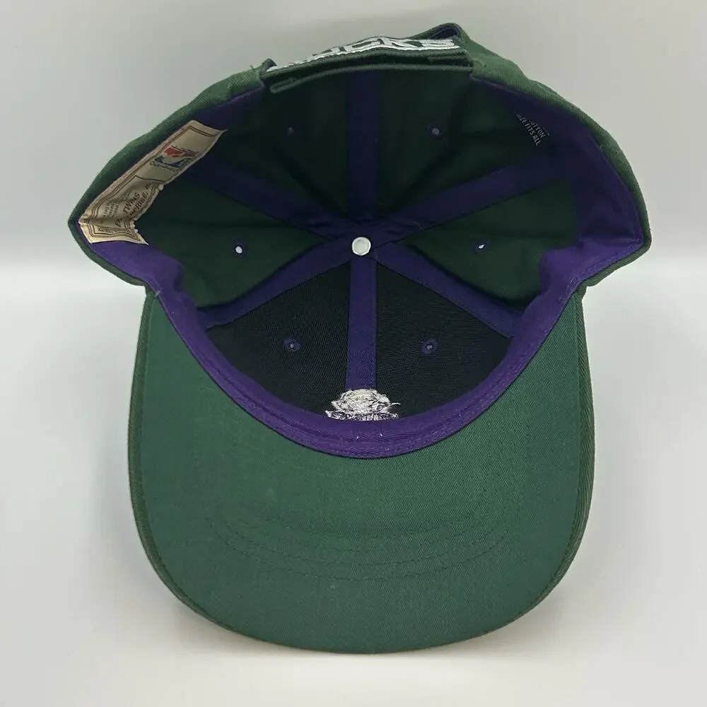 Vintage Milwaukee Bucks NBA Twins Baseball Hat Snapback Cap 1990 Basketball VTG